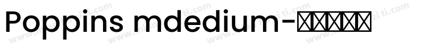 Poppins mdedium字体转换